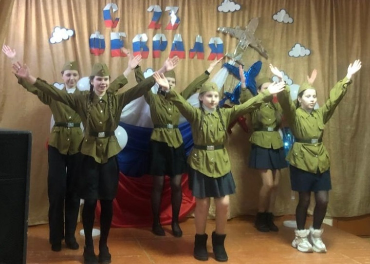 Концерт, посвященный 23 февраля.